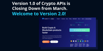 Crypto APIs v1.0 is Closing Down from March 2022