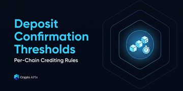 Deposit Confirmation Thresholds: Per-Chain Crediting Rules