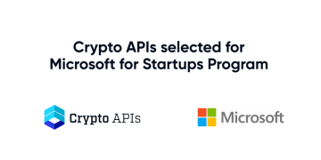 Crypto APIs selected for Microsoft for Startups Program